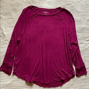 LOFT Dolman Sleeve Blouse